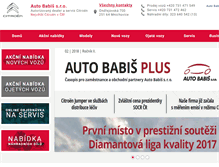 Tablet Screenshot of citroen-babis.cz